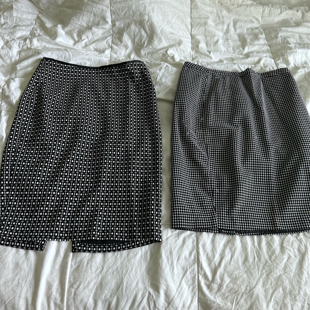 2 skirts express 10 merona 12 black white